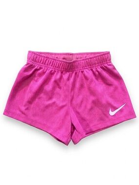 GUC Nike Girl's Pink White Athletic Dri-Fit Sport Shorts Size S (4-5)